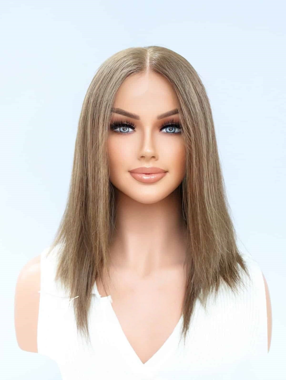 Lace Top Wigs in Coast Color Luxury Human Hair Wigs & Human Hair Toppers Factory