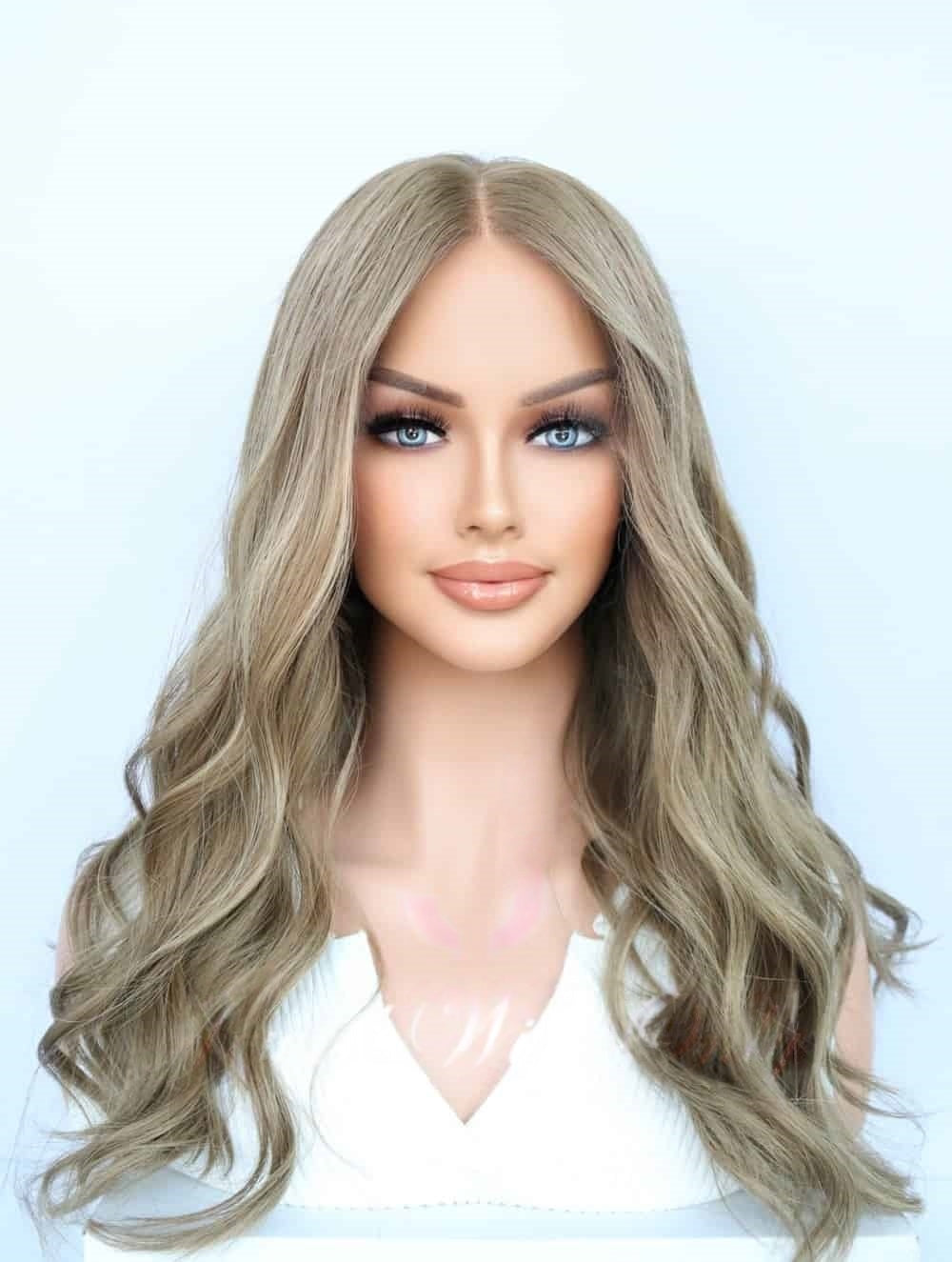 Lace Top Wigs in Bruno Color Luxury Human Hair Wigs & Human Hair Toppers Factory