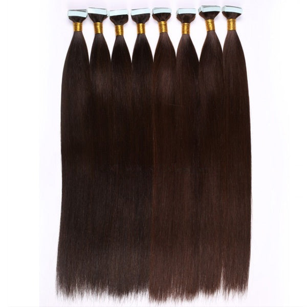 Wholesale 100% Raw Unprocessed Remy Hair Tape In Extensions