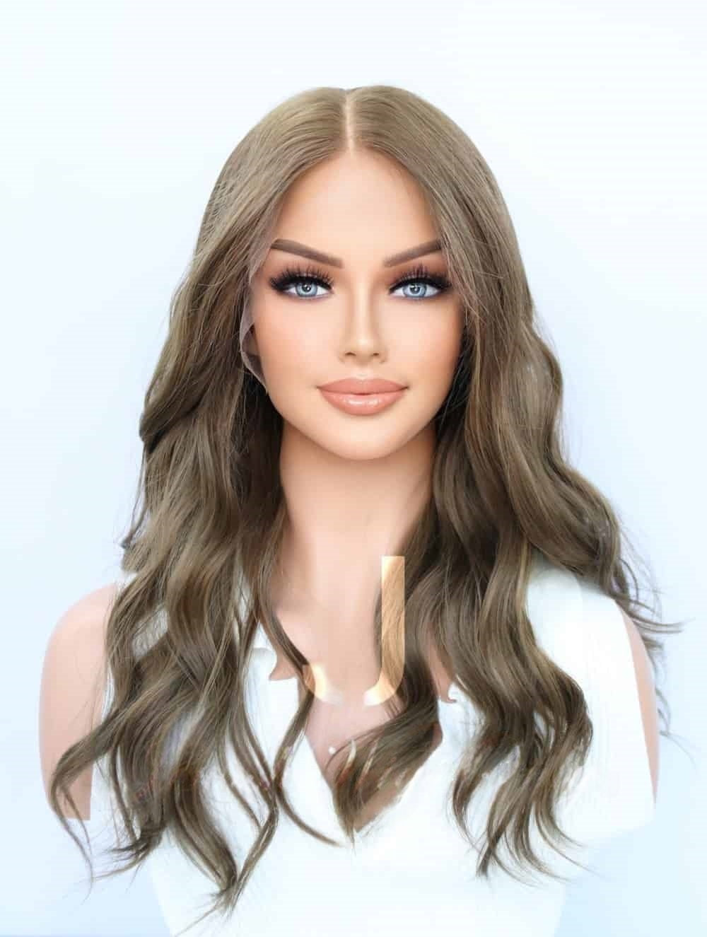 Lace Top Wigs in Amber Color Luxury Human Hair Wigs & Human Hair Toppers Factory
