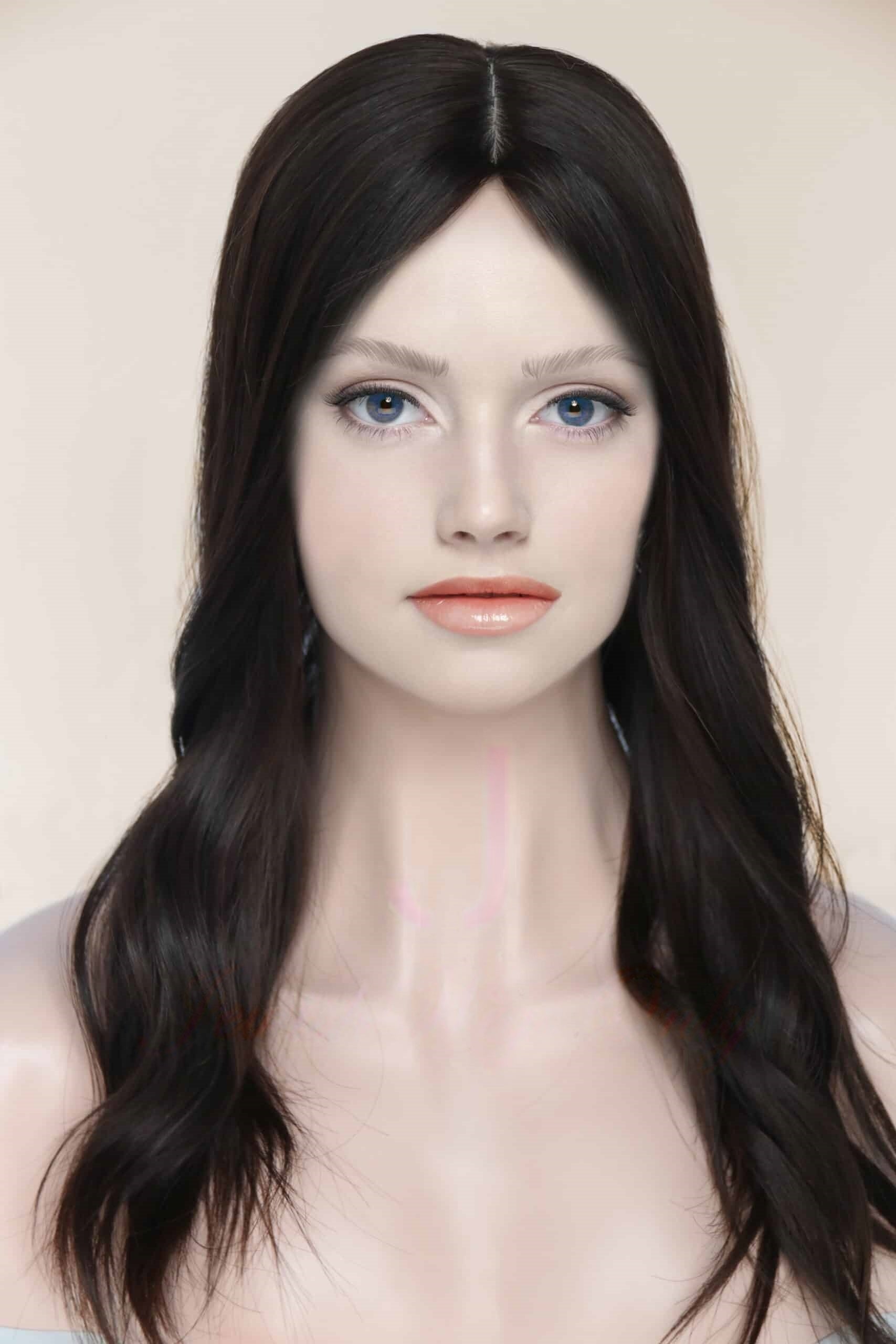 Silk Top Topper in Natural #4 Color Luxury Human Hair Wigs & Human Hair Toppers Factory
