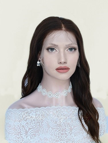 Lace Top Wigs in Coco Color Luxury Human Hair Wigs & Human Hair Toppers Factory