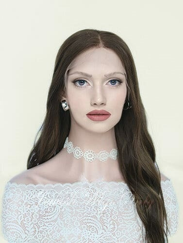 Lace Top Wigs in Molly Color Luxury Human Hair Wigs & Human Hair Toppers Factory