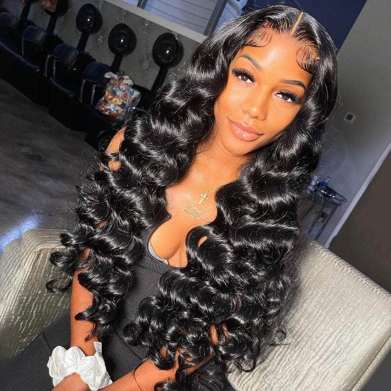 Bouncy Romantic Loose Wave Lace Frontal Wig