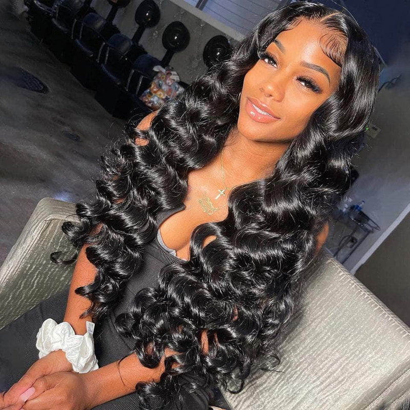 Bouncy Romantic Loose Wave Lace Frontal Wig