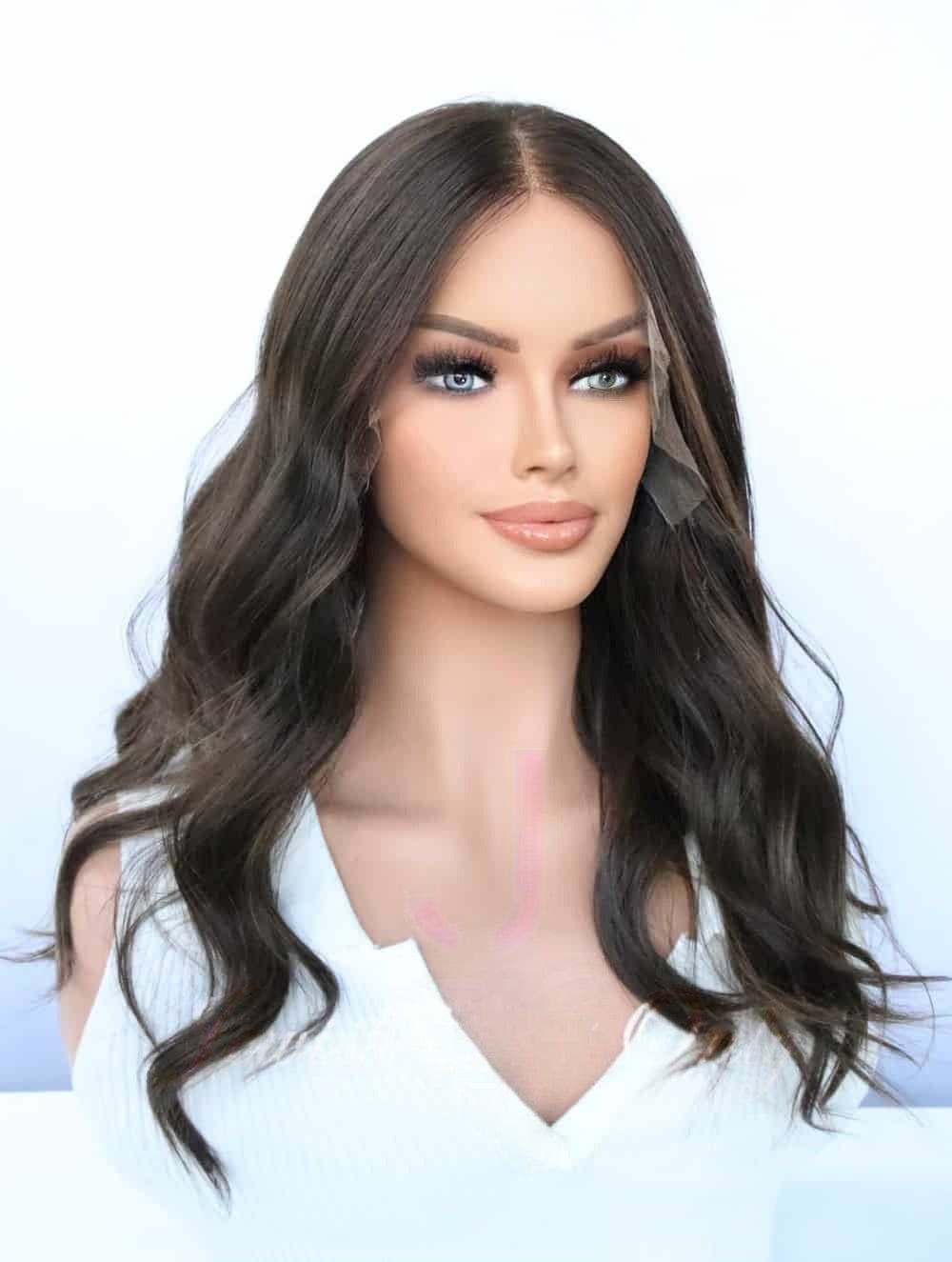 Lace Top Wigs in Natural #4/BB7 Color Luxury Human Hair Wigs & Human Hair Toppers Factory