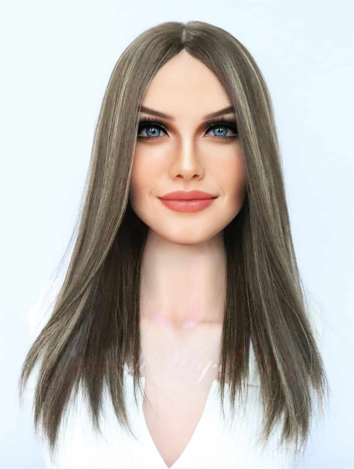 Silk Top Topper in Molly Color Luxury Human Hair Wigs & Human Hair Toppers Factory