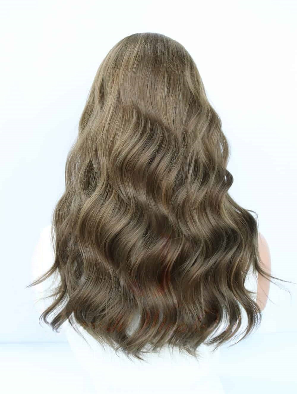 Lace Top Wigs in Amber Color Luxury Human Hair Wigs & Human Hair Toppers Factory
