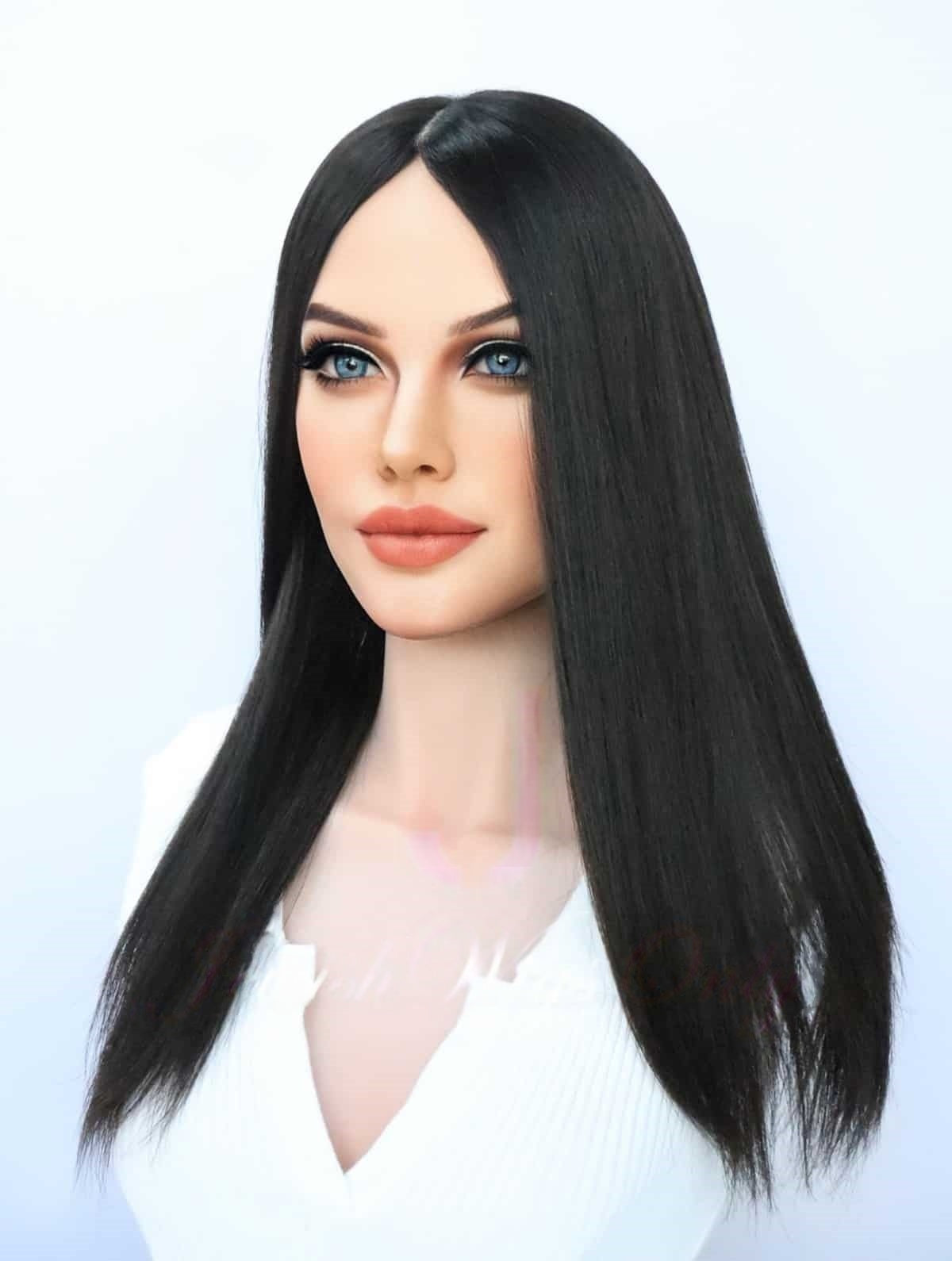 Silk Top Topper in Natural #2 Color Luxury Human Hair Wigs & Human Hair Toppers Factory