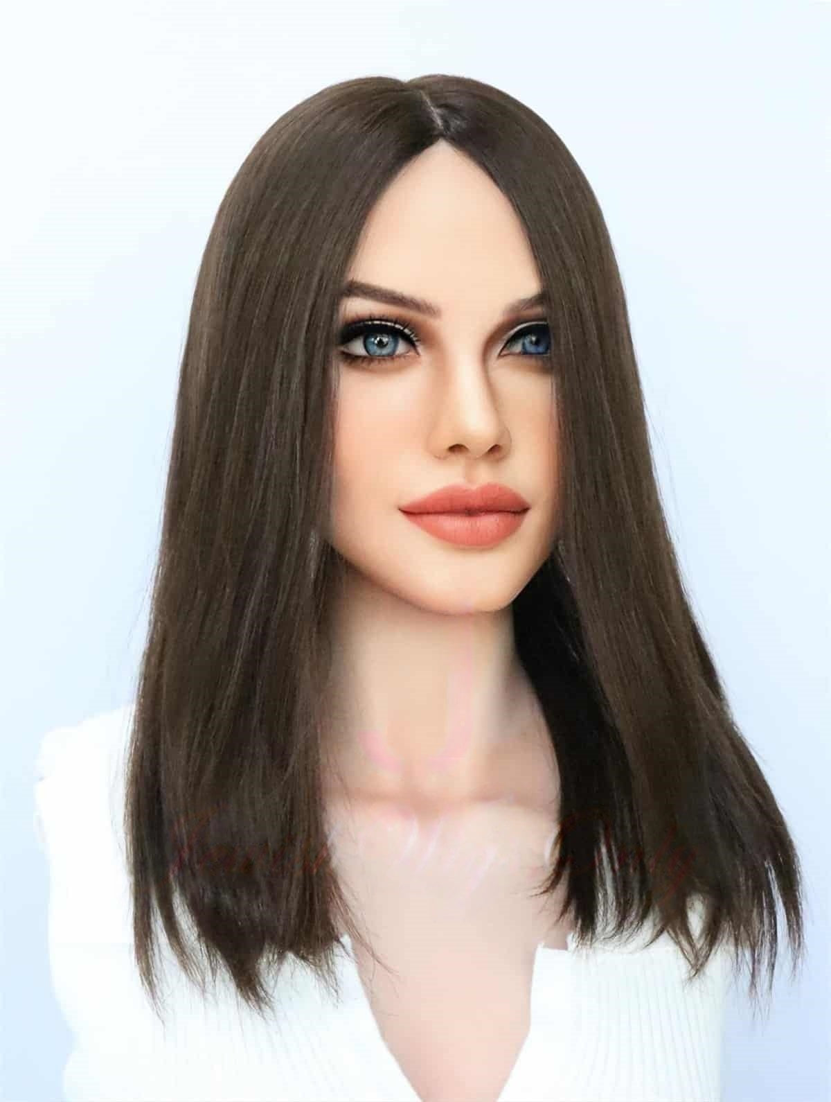 Silk Top Topper in Natural #5 Color Luxury Human Hair Wigs & Human Hair Toppers Factory