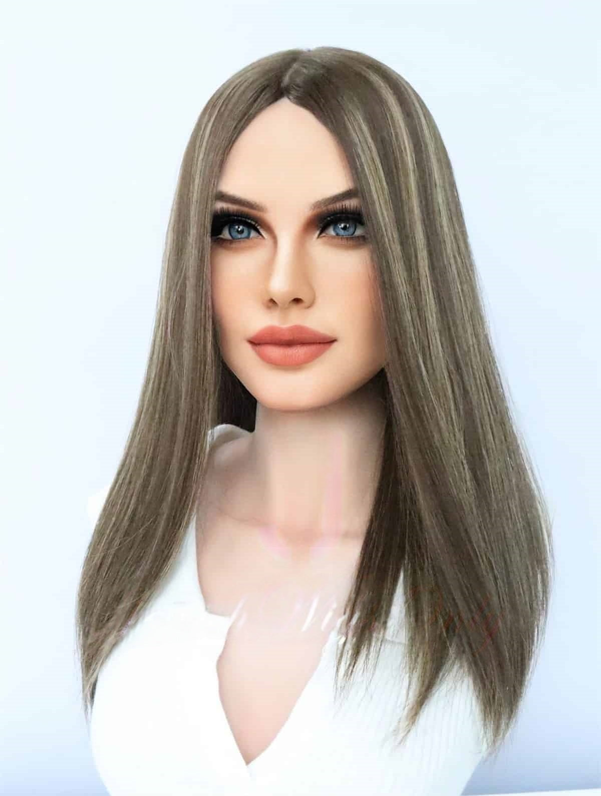Silk Top Topper in Molly Color Luxury Human Hair Wigs & Human Hair Toppers Factory