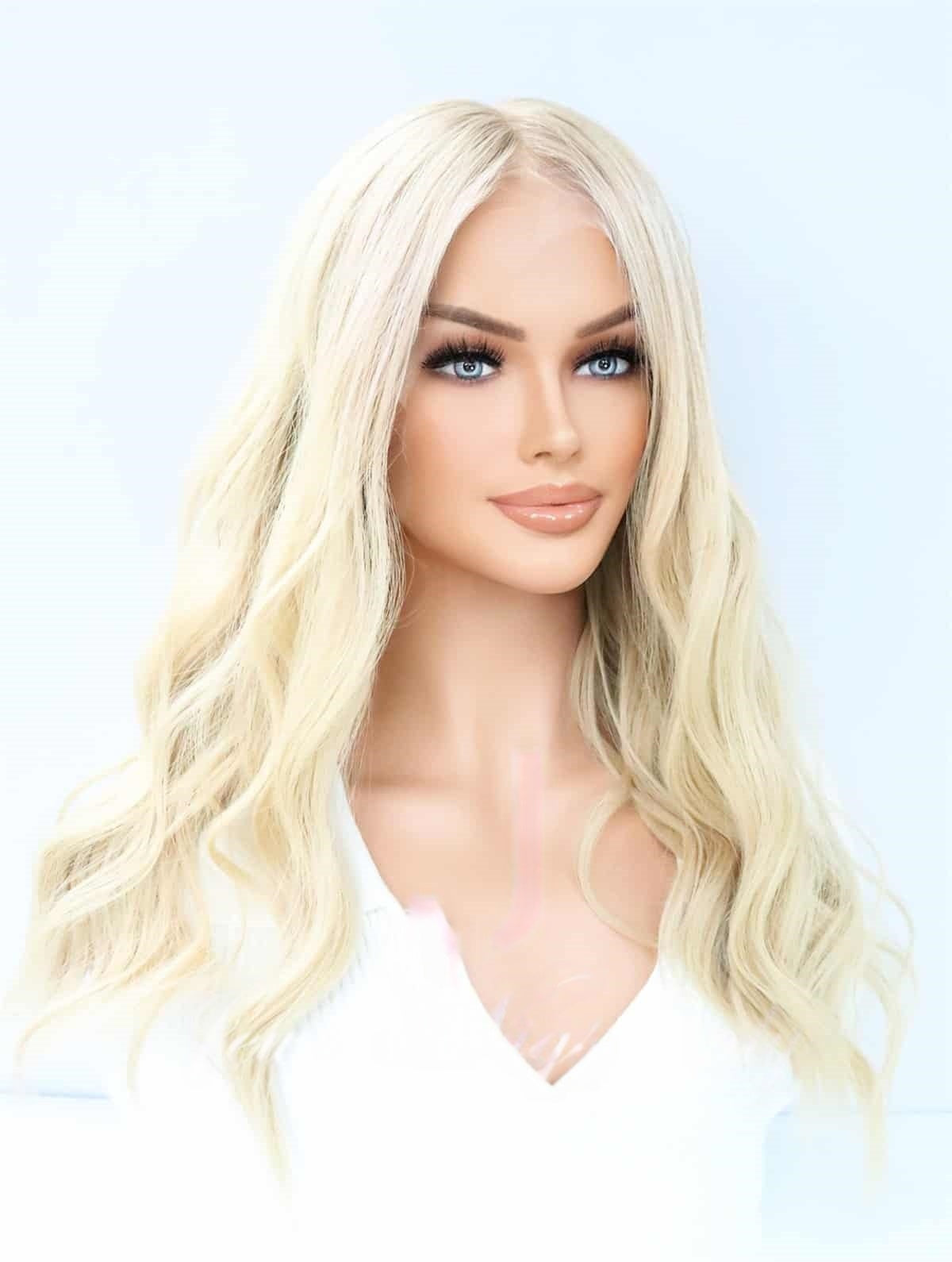 Lace Top Wigs in Sara Color Luxury Human Hair Wigs & Human Hair Toppers Factory