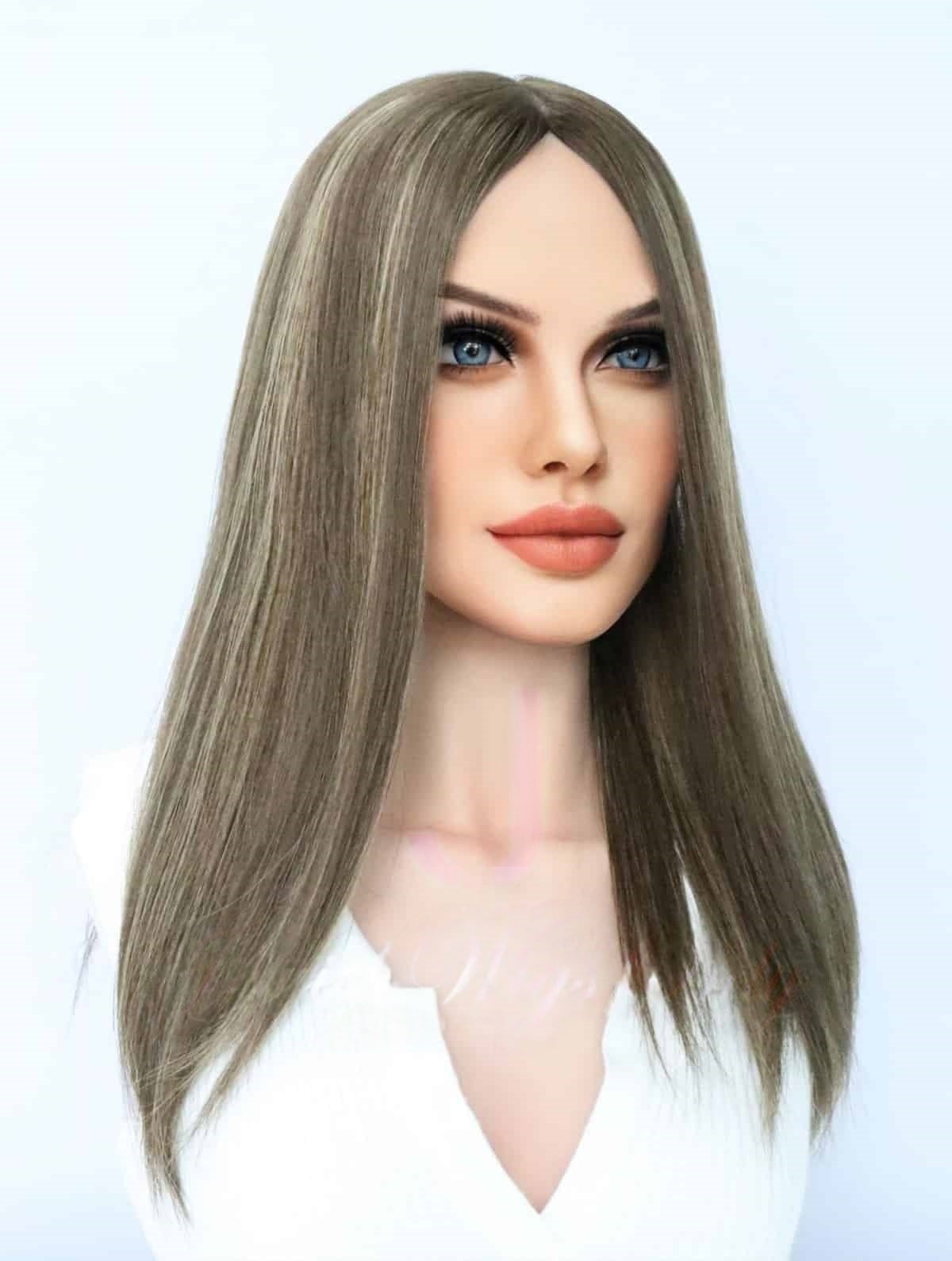 Silk Top Topper in Molly Color Luxury Human Hair Wigs & Human Hair Toppers Factory