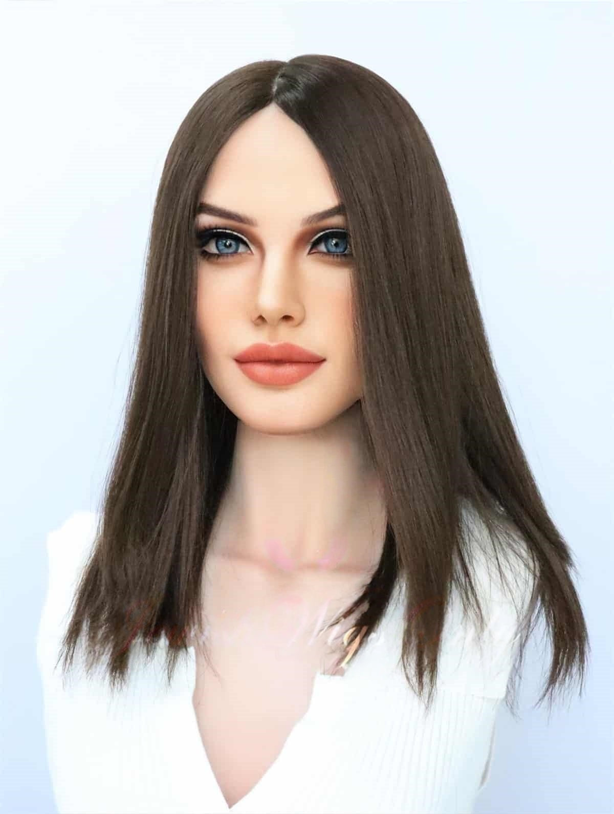 Silk Top Topper in Natural #5 Color Luxury Human Hair Wigs & Human Hair Toppers Factory