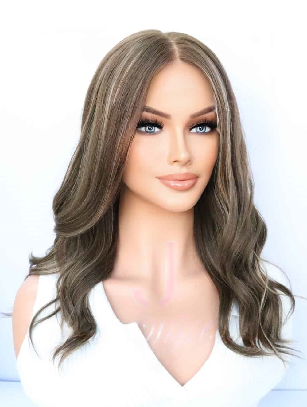 Lace Top Wigs in Penny Color Luxury Human Hair Wigs & Human Hair Toppers Factory