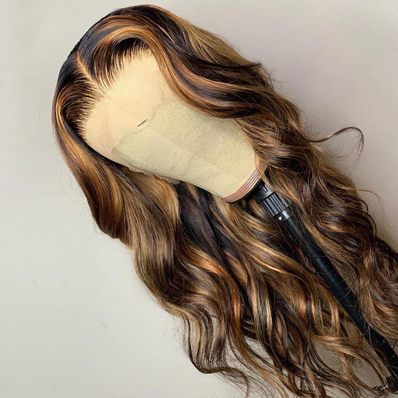 Highlight Mix Color Body Wave Lace Frontal Wig--  Whitney~