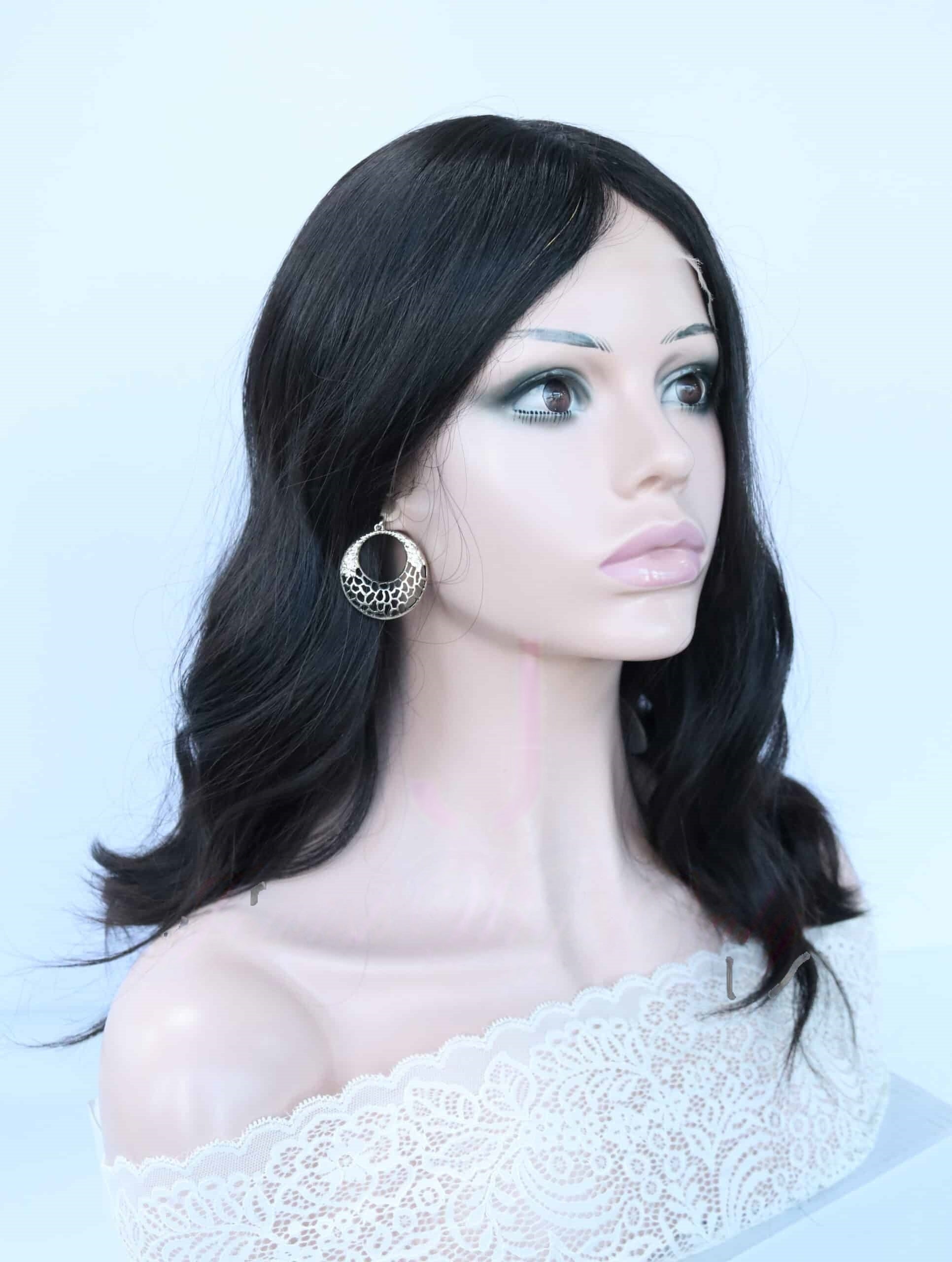 Lace Front Wig in Natural #4 Color Luxury Human Hair Wigs & Human Hair Toppers Factory