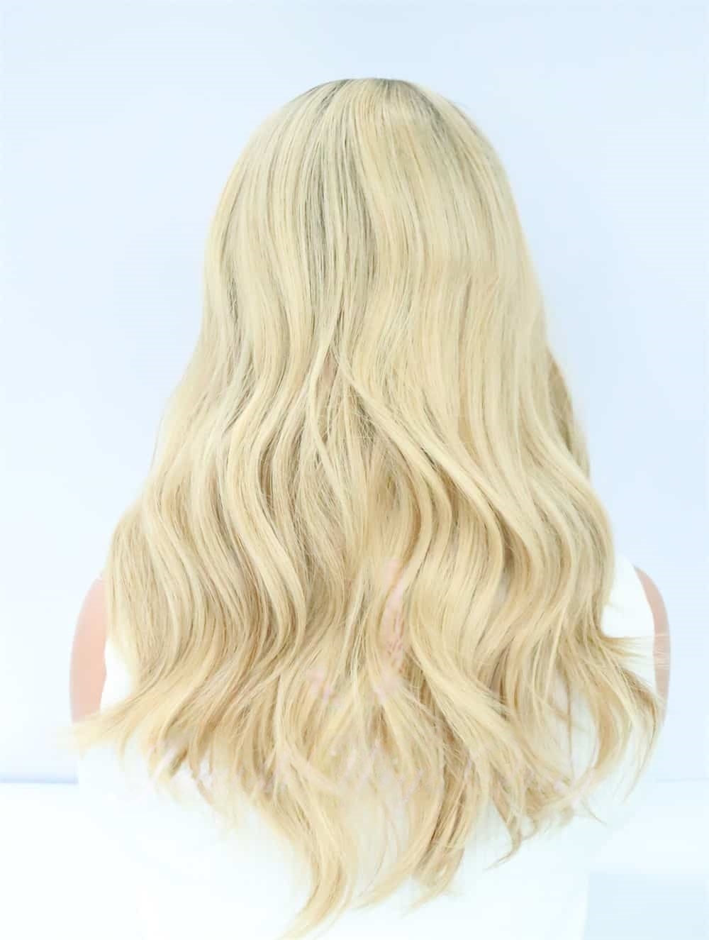 Lace Top Wigs in Custom blonde Color Luxury Human Hair Wigs & Human Hair Toppers Factory