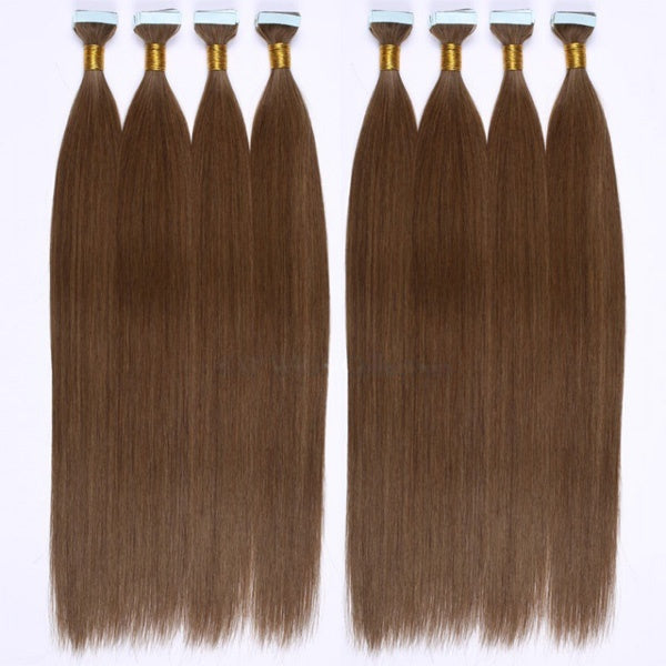 8-30Inches Virgin Straight Brazilian Remy Hair Tape In Hair extension