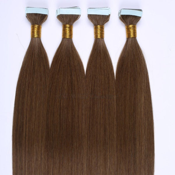8-30Inches Virgin Straight Brazilian Remy Hair Tape In Hair extension