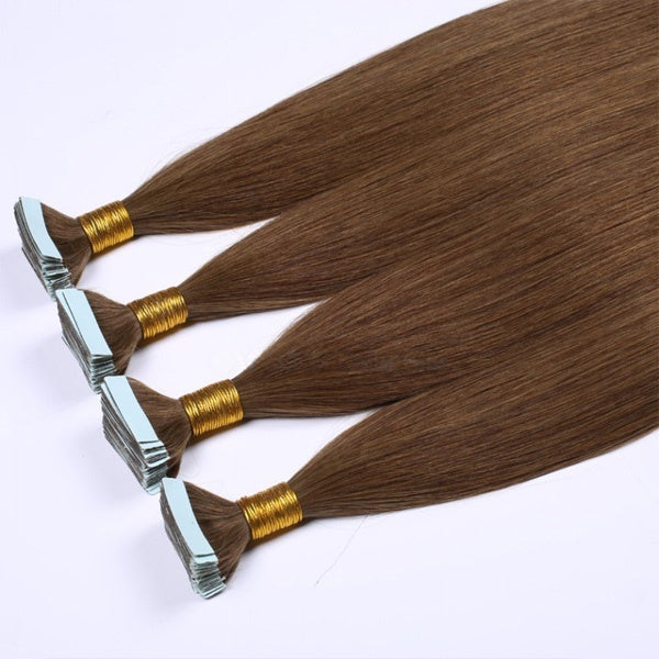 8-30Inches Virgin Straight Brazilian Remy Hair Tape In Hair extension