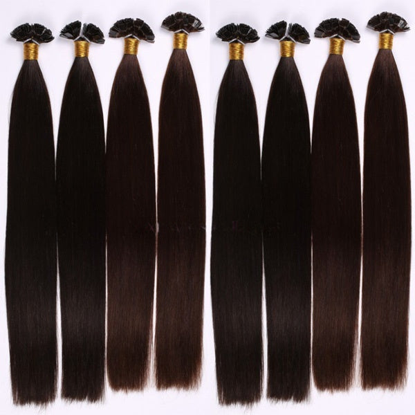 Wholesale price remy human hair flat tip hair extensions