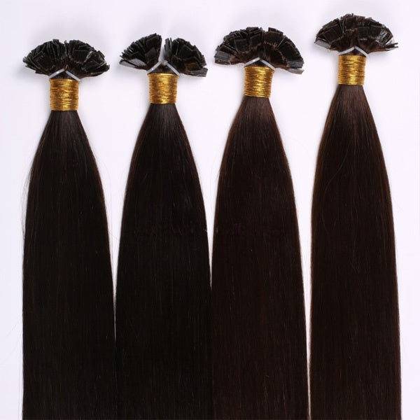 Wholesale price remy human hair flat tip hair extensions