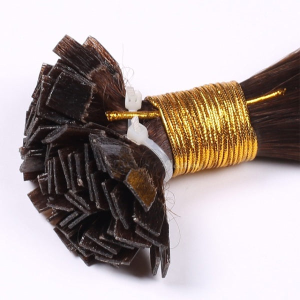 Wholesale price remy human hair flat tip hair extensions