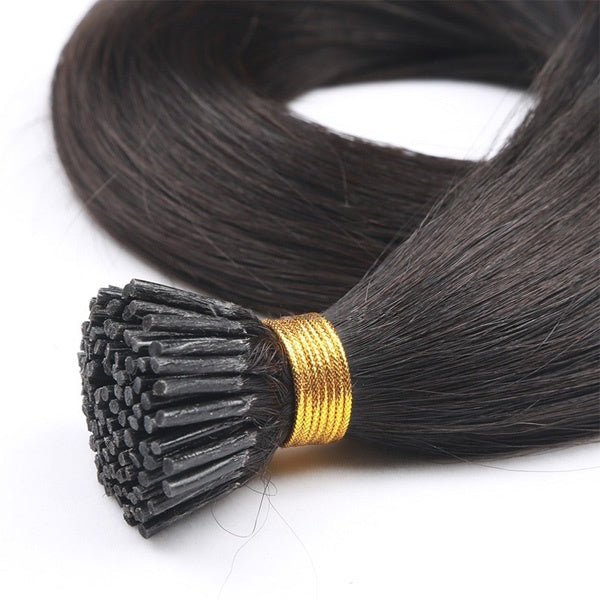 8A Grade thick ends virgin human hair I tip hair extensions