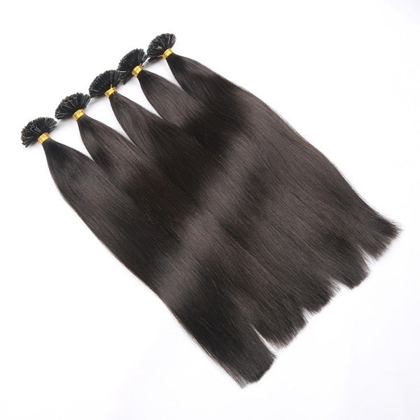 Best Selling Cuticles Remy Hair Keratin Pre Bonded 1g Nail Tip Hair Extension