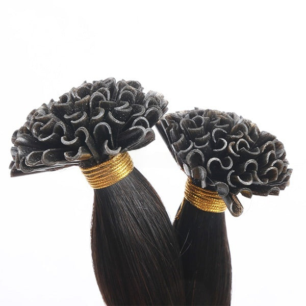 Best Selling Cuticles Remy Hair Keratin Pre Bonded 1g Nail Tip Hair Extension