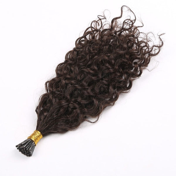 Highest quality water wave 100% virgin i tip hair extensions