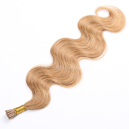 2016 New Fashion Blonde Body Wave Human Hair I Tip Hair Extension