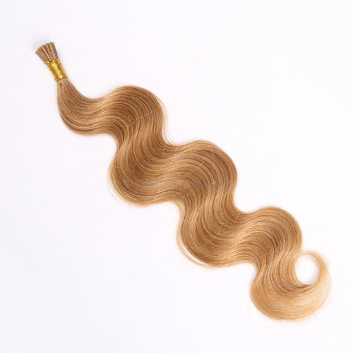 2016 New Fashion Blonde Body Wave Human Hair I Tip Hair Extension