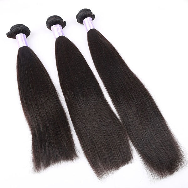 Raw Unprocessed 100% Virgin Remy Hair Brazilian Human Hair Weaving Silky Straight 18 20 22 Inch Hair Extension