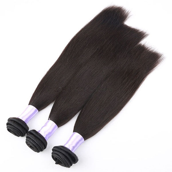 Raw Unprocessed 100% Virgin Remy Hair Brazilian Human Hair Weaving Silky Straight 18 20 22 Inch Hair Extension