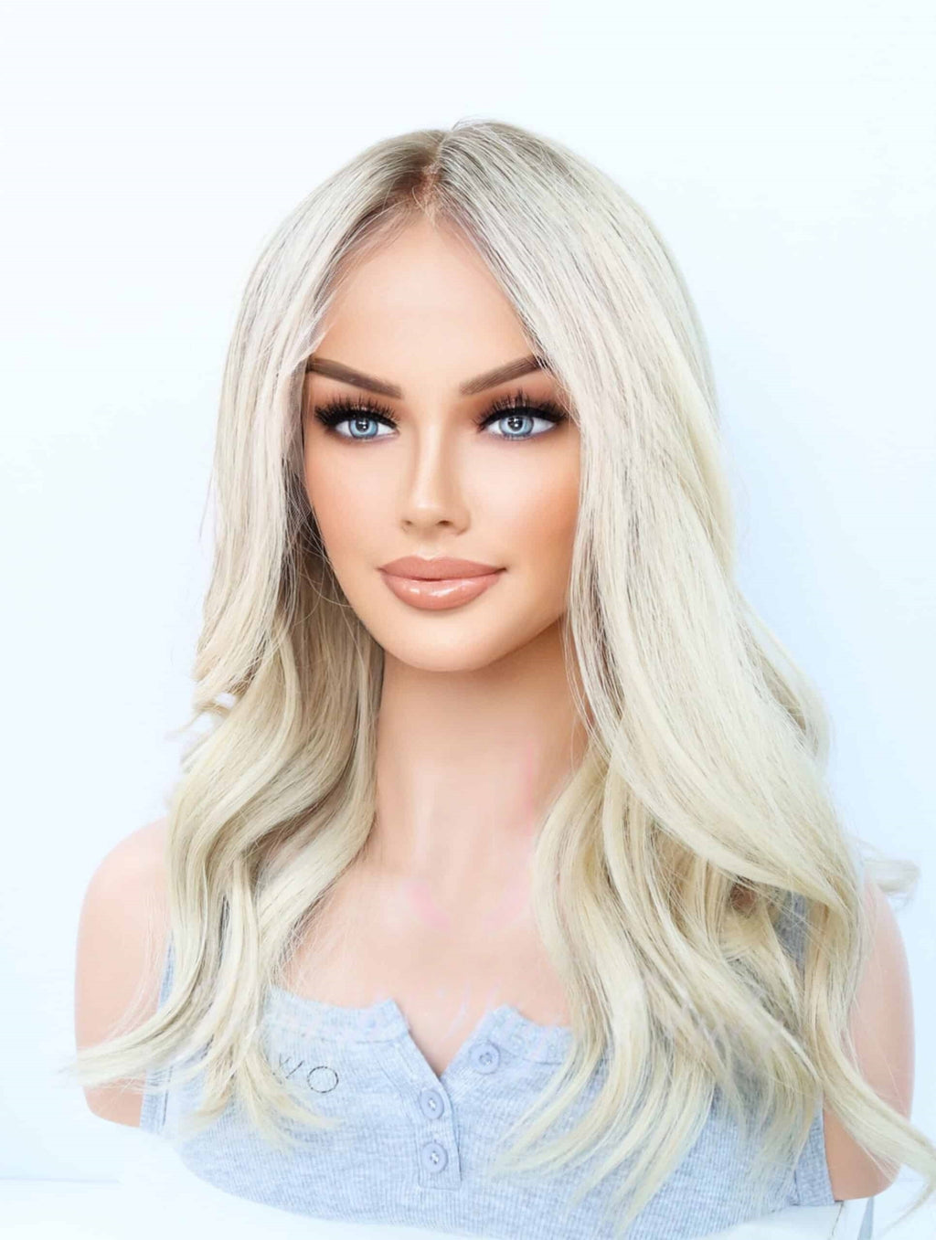 Lace Top Wigs in Pearl Color Luxury Human Hair Wigs & Human Hair Toppers Factory