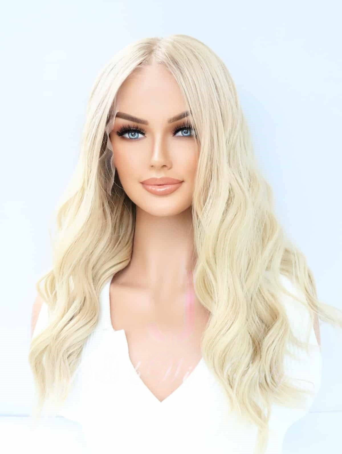 Lace Top Wigs in Sara Color Luxury Human Hair Wigs & Human Hair Toppers Factory