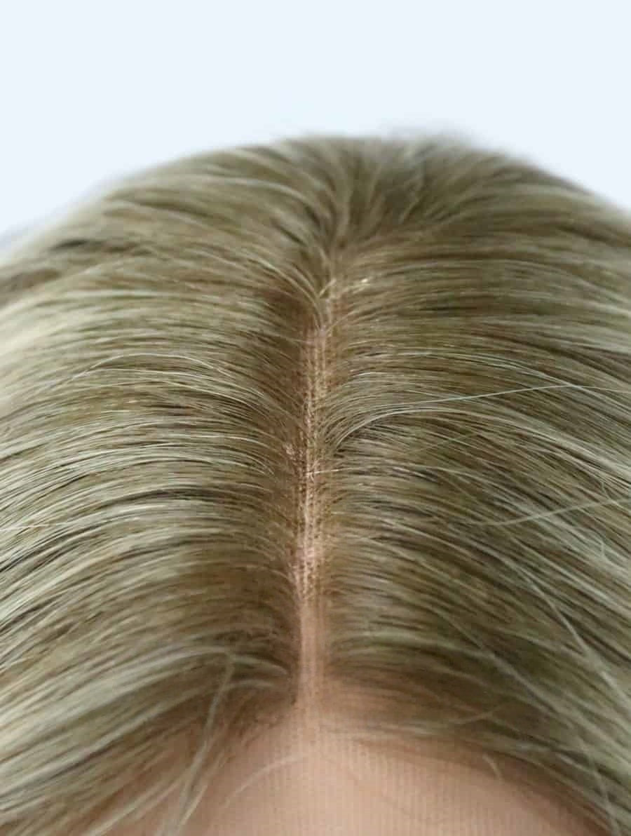Lace Top Wigs in Custom blonde Color Luxury Human Hair Wigs & Human Hair Toppers Factory