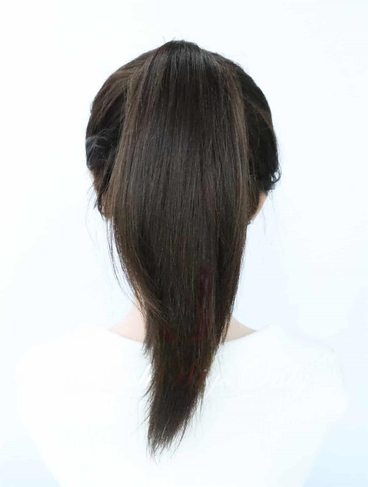 Pony Wigs in Natural #4 Color Luxury Human Hair Wigs & Human Hair Toppers Factory
