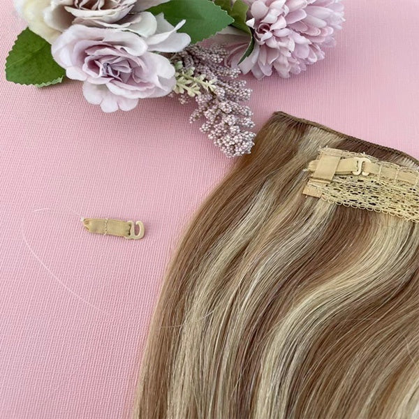 Wholease production natural straight flip in hair extensions