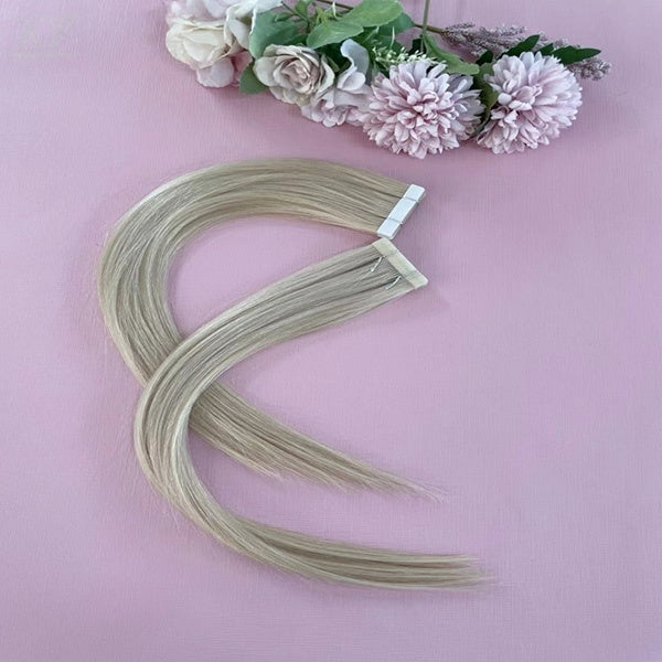 Natural Straight 100% human hair Tape Hair Extensions