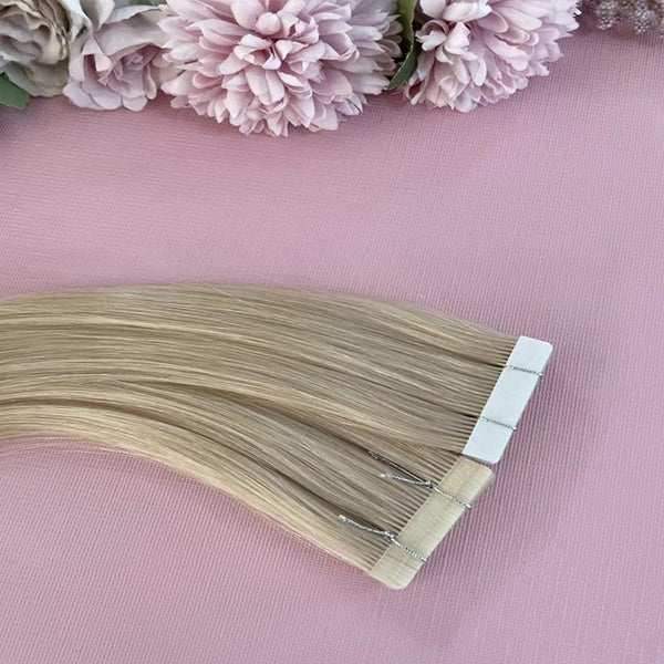 Natural Straight 100% human hair Tape Hair Extensions