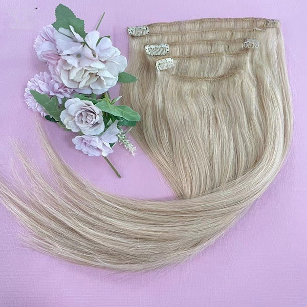 Top Quality gorgeous 100% human hair clip in hair extension