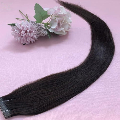 22 inches Straight 100% human hair Tape Hair Extensions