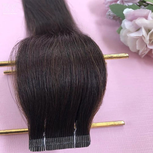 22 inches Straight 100% human hair Tape Hair Extensions