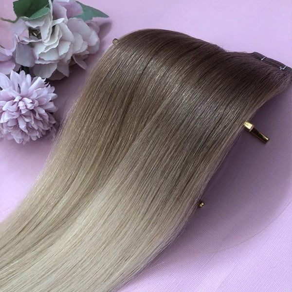 Stunning ombre 18 inches Straight 100% human hair Tape Hair Extensions