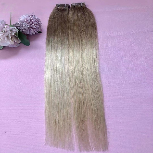 Stunning ombre 18 inches Straight 100% human hair Tape Hair Extensions