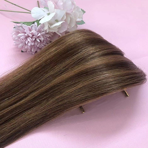 Top quality Straight 100% human hair Tape Hair Extensions