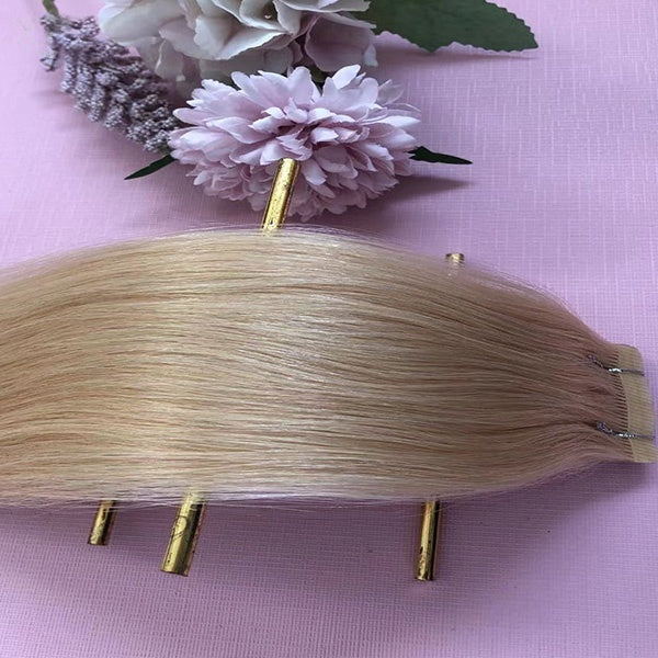 Hot sale Straight 100% human hair Tape Hair Extensions
